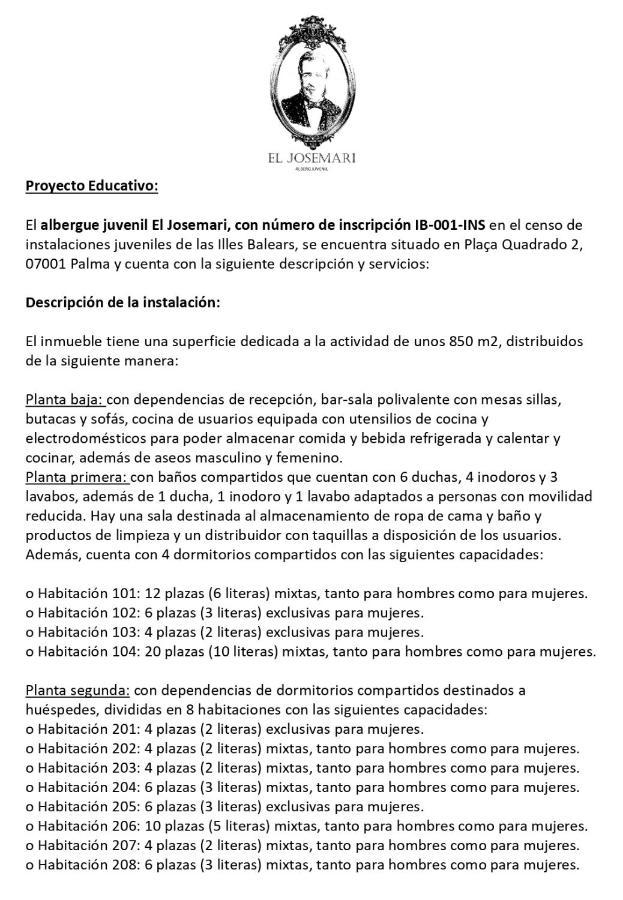 Hostal El Josemari Youth - Juvenil Palma de Mallorca
